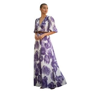 Akalia Verona Maxi Women's Floral Dress Lilac, Size Small